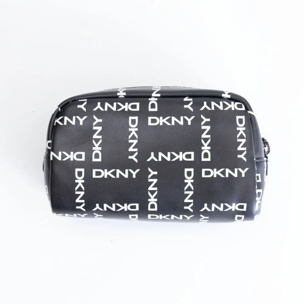 DKNY Tilly Logo Cosmetic Pouch Black (Pre-owned/as pictured)